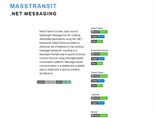 Tablet Screenshot of masstransit-project.com